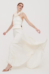Drexcode - Long white dress with ruffles - Antonio Berardi - Rent - 1