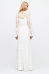 Drexcode - Long floral tulle dress with long sleeves, - ML - Monique Lhuillier - Rent - 5
