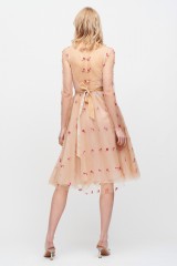 Drexcode - Short nude dress with embroidery - Luisa Beccaria - Rent - 3