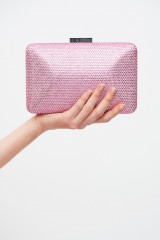 Drexcode - Pink flat clutch with rhinestones - Anna Cecere - Rent - 2