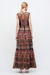 Drexcode - Silk and lace chiffon dress - Alberta Ferretti - Sale - 4