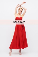 Drexcode - Dress with maxi slit and side application - Iris Serban - Sale - 1