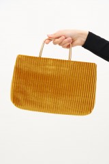 Drexcode - Yellow velvet purse - Anna Cecere - Sale - 2