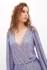 Drexcode - Abito in paillettes viola - Temperley London - Rent - 3