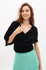 Drexcode - Cashmere stole with sleeve - Alberta Ferretti - Rent - 2