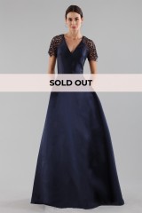 Drexcode - Blue dress with a back teardrop neckline - ML - Monique Lhuillier - Sale - 1