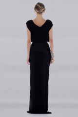 Drexcode - Long dress with leather insert - Vionnet - Sale - 2