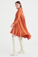 Drexcode - Rust shirt dress - Kathy Heyndels - Sale - 1