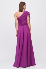 Drexcode - Purple one shoulder dress - Kathy Heyndels - Rent - 3