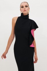 Drexcode -  Turtleneck dress with ruffle sleeve - Redemption - Rent - 2