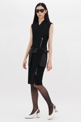 Drexcode - Sheath dress with leather details - Jean Paul Gaultier - Rent - 2