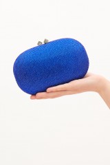 Drexcode - Clutch with electric blue microswarovski - Anna Cecere - Sale - 1