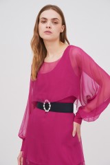 Drexcode - Purple midi dress - Alberta Ferretti - Rent - 2