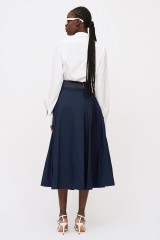 Drexcode - Semi-structured blue midi skirt  - Albino - Rent - 3