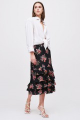 Drexcode - Floral skirt with slit - Amur - Sale - 1