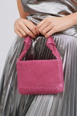 Drexcode - Fuchsia knotted handbag - Anna Cecere - Sale - 2