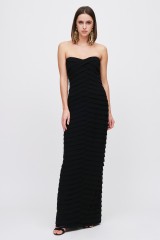 Drexcode - Black bustier dress - Carmen Marc Valvo - Sale - 1