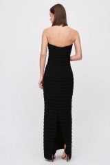 Drexcode - Black bustier dress - Carmen Marc Valvo - Sale - 3