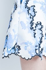 Drexcode - Dress with blue print - Cynthia Rowley - Sale - 4
