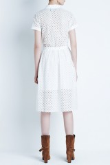 Drexcode - White broderie anglaise dress - Cynthia Rowley - Sale - 4