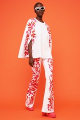 Drexcode - Floral ensemble with cape - Cynthia Rowley - Rent - 1