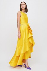 Drexcode - Yellow ruffled dress - Badgley Mischka - Sale - 2