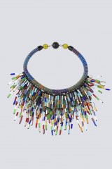 Drexcode - Multicolor glass and crystal necklace - Sharra Pagano - Sale - 2
