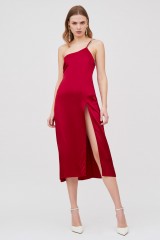 Drexcode - Red one-shoulder midi dress - For Love and Lemons - Sale - 3