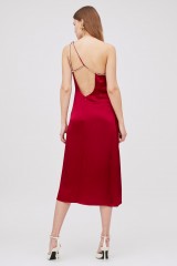 Drexcode - One-shoulder red midi dress - For Love and Lemons - Rent - 4