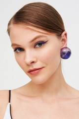 Drexcode - Purple resin earrings - Sharra Pagano - Sale - 1