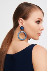 Drexcode - Blue hoop earrings - Sharra Pagano - Rent - 1