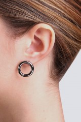 Drexcode - Silver mono drop earring - Federica Tosi - Sale - 3