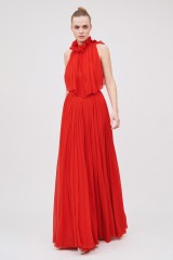 Drexcode - Long red pleated dress - Givenchy - Rent - 1