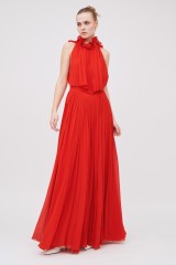 Drexcode - Long red pleated dress - Givenchy - Rent - 3