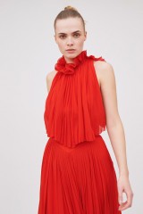 Drexcode - Long red pleated dress - Givenchy - Rent - 4
