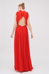 Drexcode - Long red pleated dress - Givenchy - Rent - 5