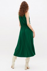 Drexcode - Green dress with slit - Halston - Rent - 5