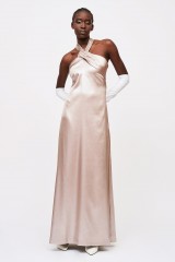 Drexcode - Long gold dress - Halston - Sale - 1