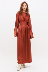 Drexcode - Long bronze dress - Jessica Choay - Sale - 1