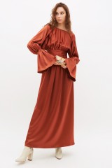 Drexcode - Long bronze dress - Jessica Choay - Sale - 2