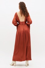 Drexcode - Long bronze dress - Jessica Choay - Sale - 3