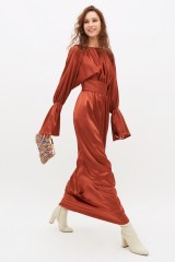 Drexcode - Long bronze dress - Jessica Choay - Sale - 4