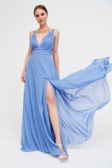 Drexcode - Long blue dress - Kathy Heyndels - Sale - 1