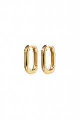 Drexcode - Golden oval earrings - Luv Aj - Rent - 1