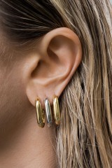 Drexcode - Golden oval earrings - Luv Aj - Rent - 4