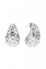Drexcode - Hammered silver drop earrings - Luv Aj - Rent - 1