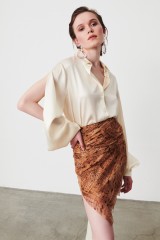 Drexcode - Animal print silk asymmetric miniskirt - Redemption - Rent - 4