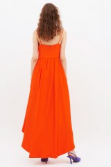 Drexcode - Orange ribbed dress - ML - Monique Lhuillier - Sale - 5