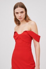 Drexcode - Red neckline dress - ML - Monique Lhuillier - Rent - 3