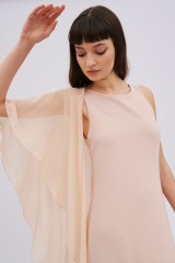 Drexcode - Powder pink dress with chiffon - Max Mara - Rent - 4